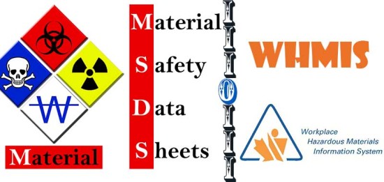 Information about MSDS and WHMIS